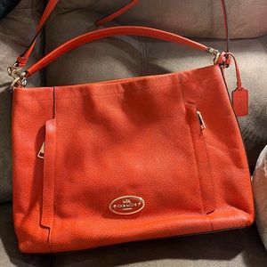 Orange Coach Purse